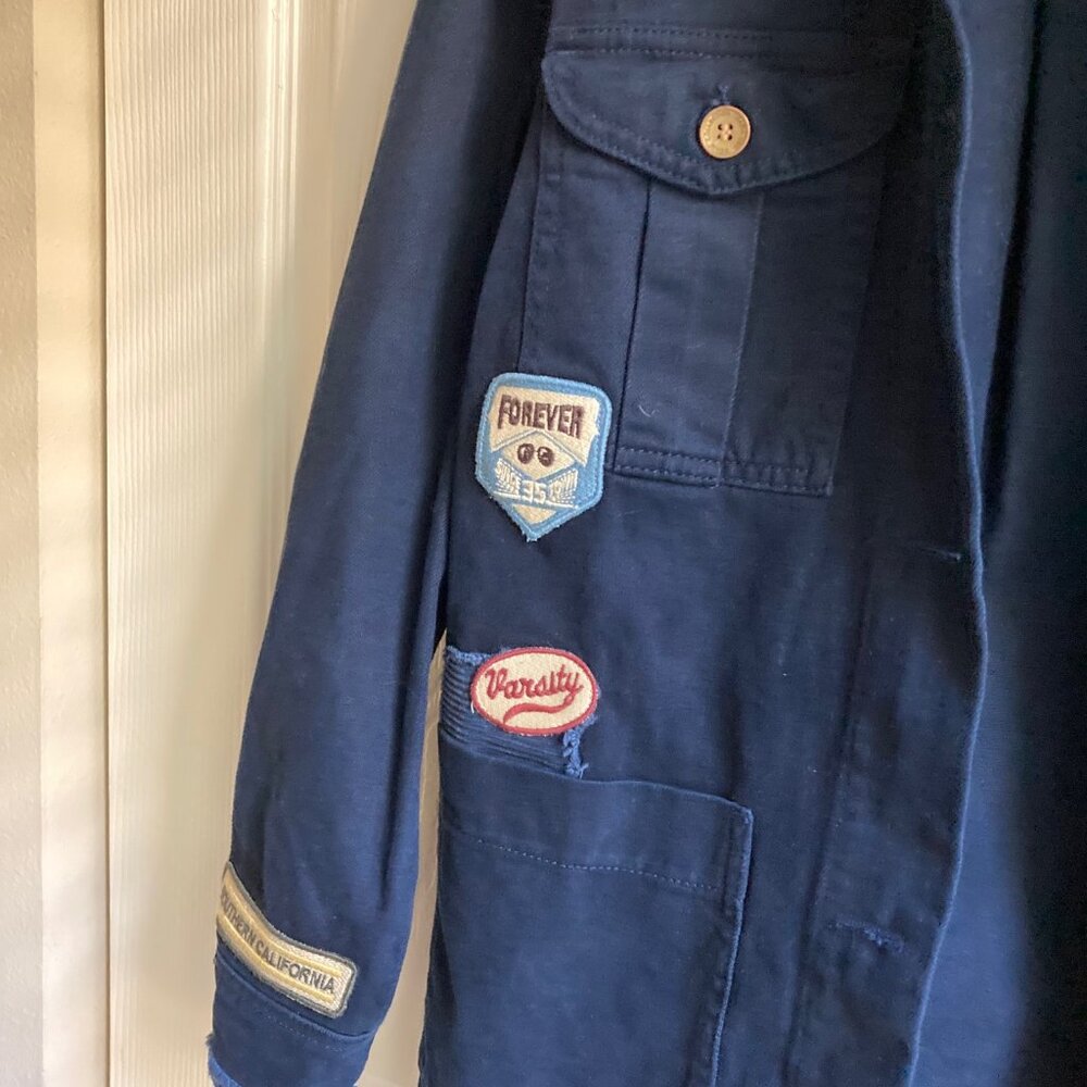 Navy Patch Jacket - image 3